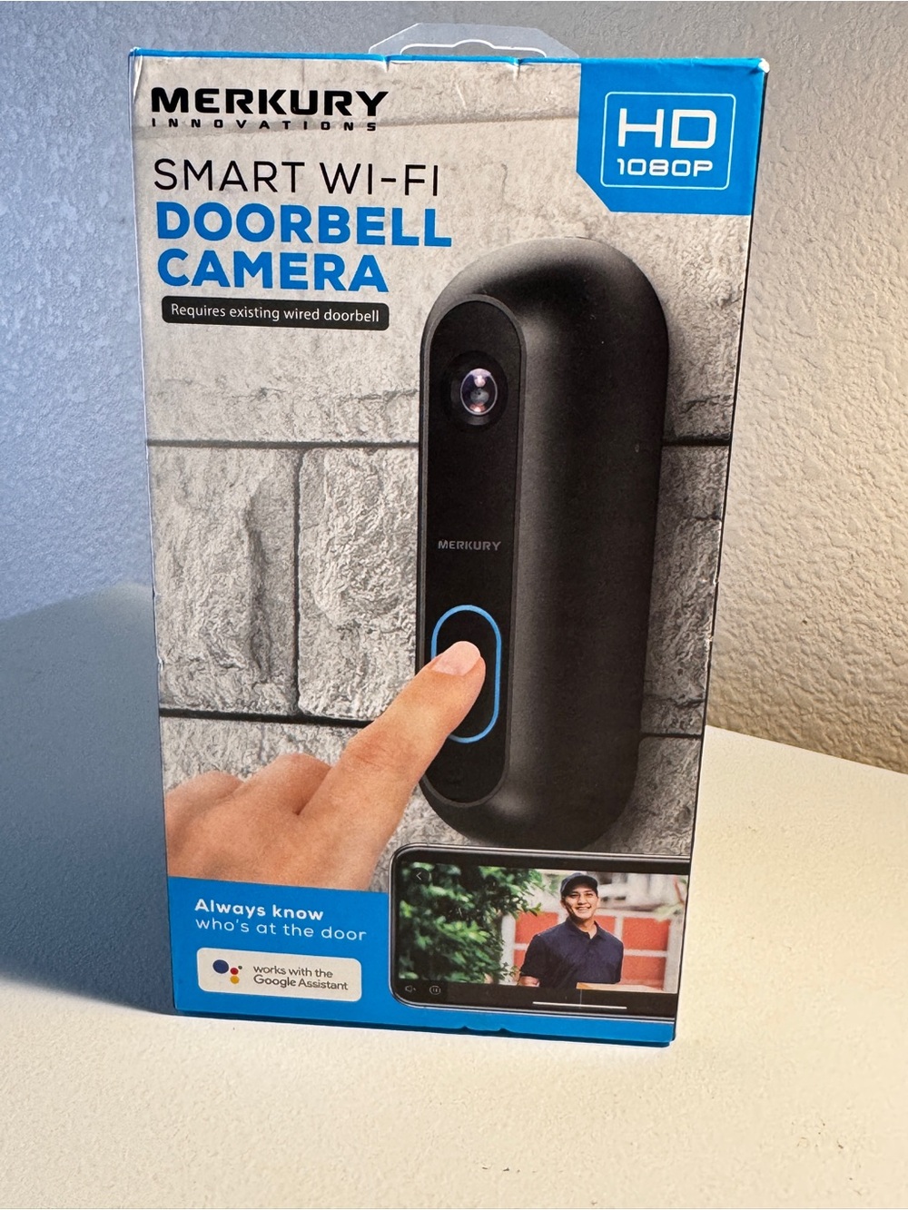 Smart Wi‑Fi Doorbell Camera — Black